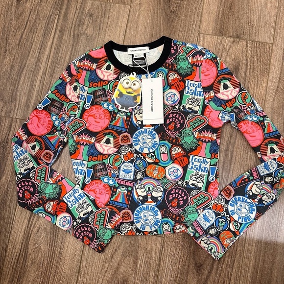 Urban Revivo Tops - NWT! Minions Despicable Me Urban Revivo Long Sleeve Baby T-Shirt XS
